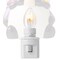 Casafield Ceramic Holiday Night Light - Vintage Decorative Night Light with Bulbs and Star Topper